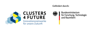 Logos Clusters4Future und BMFTR